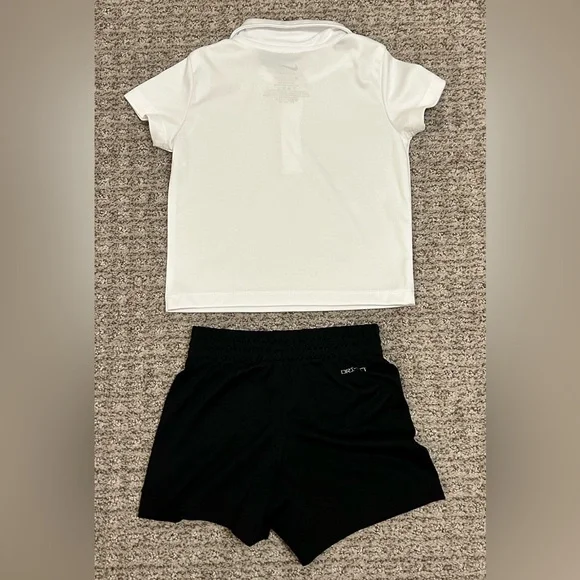 Nike Dri-FIT White Polo and Black Shorts - Infant - Picture 3 of 8
